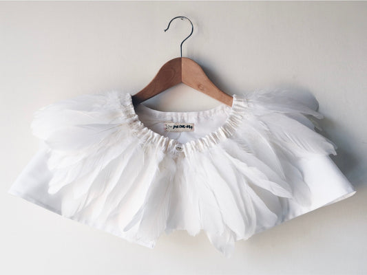 White feather cape by For Just ONE Day