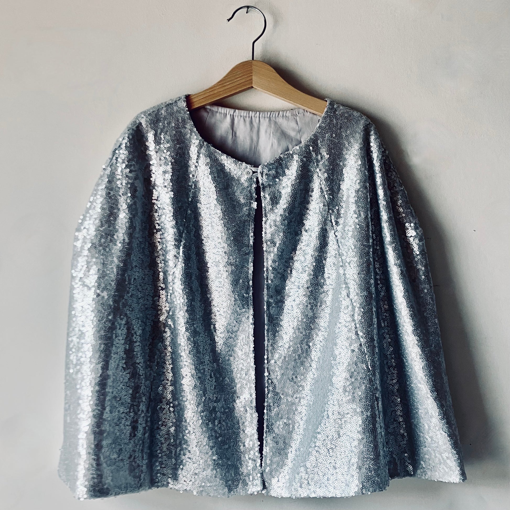 Silver sequin 'circus' cape by For Just ONE Day