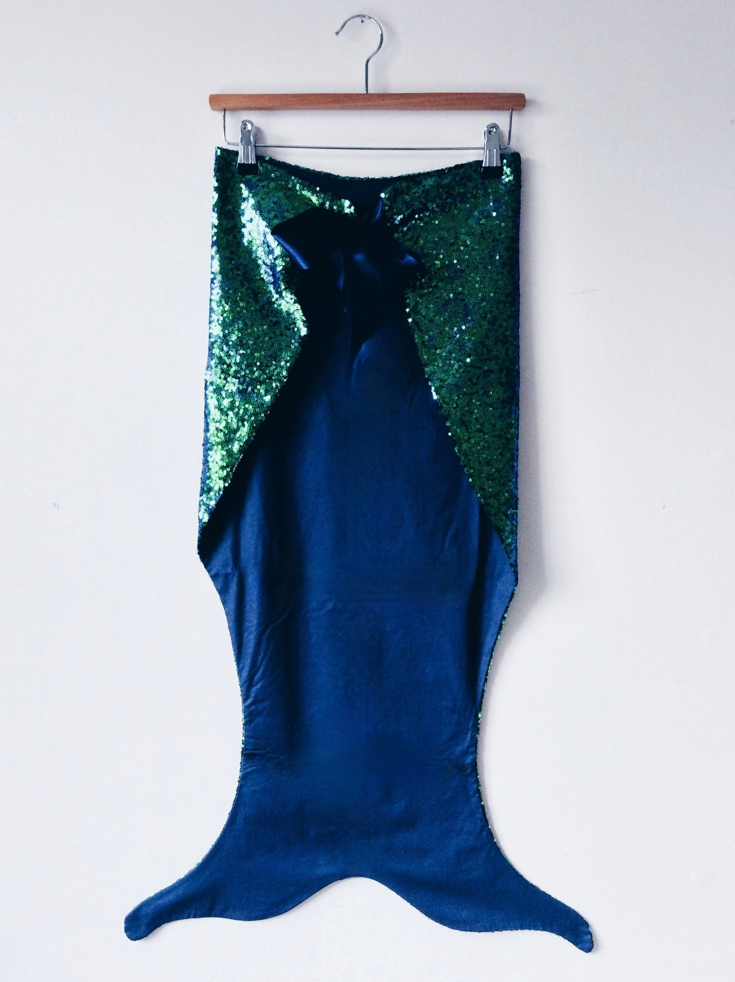 green blue sequin mermaid tail by For Just ONE Day