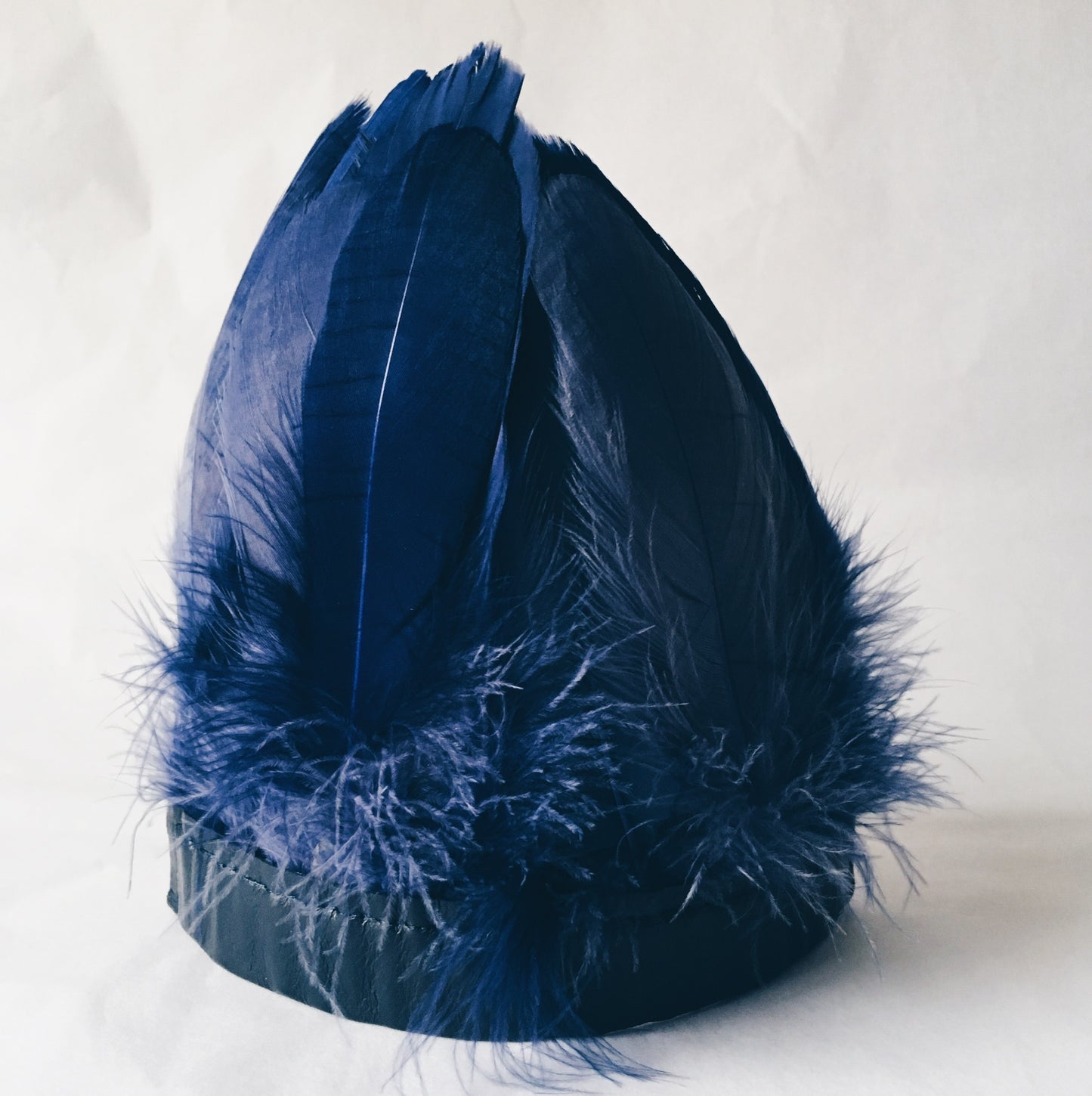 Indigo Blue feather headdress by For Just ONE Day