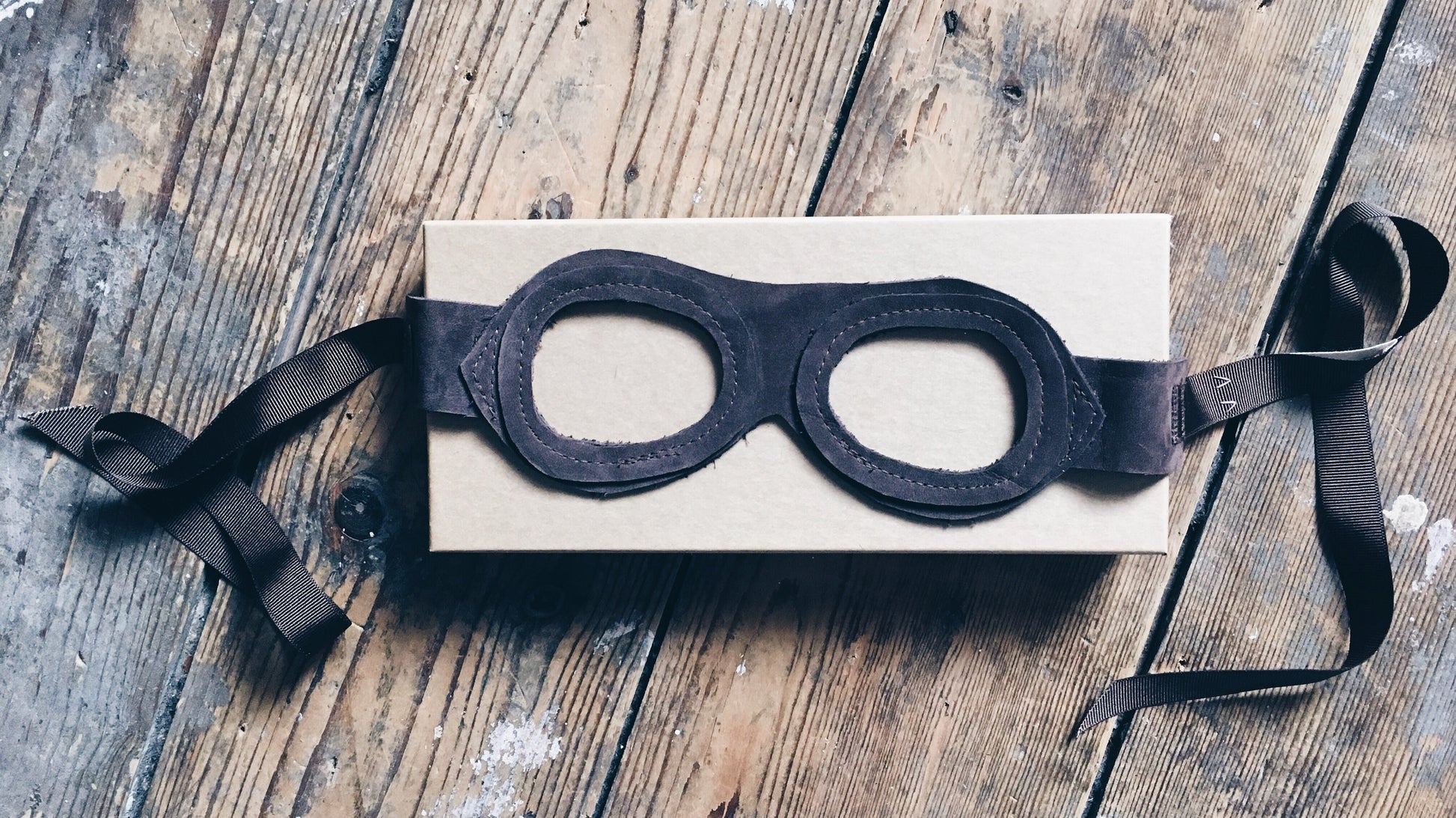 handmade Leather flying goggles by For Just ONE Day