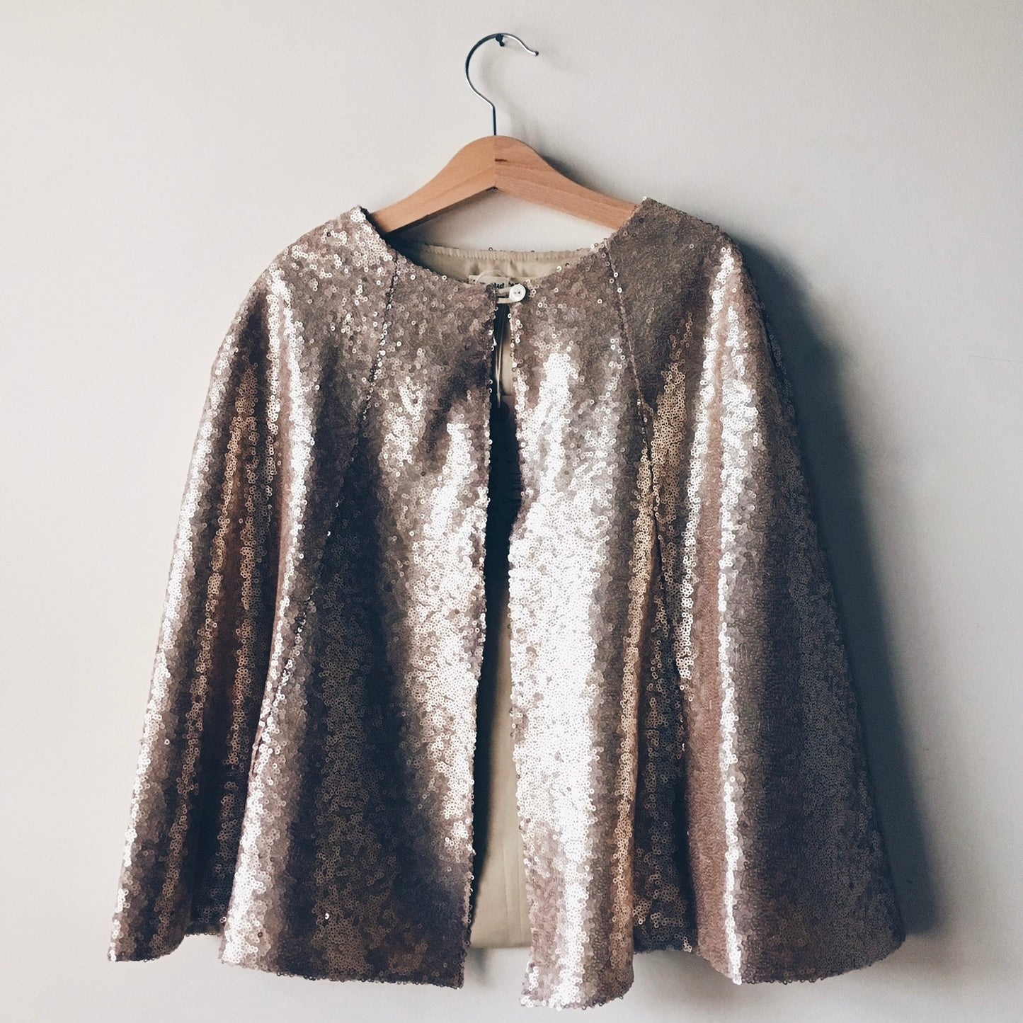 Gold sequin cape by For Just ONE Day